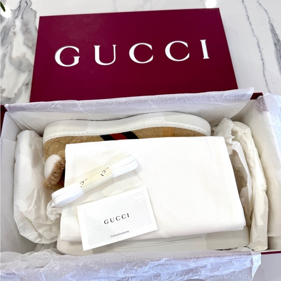 Gucci Ace Suede Sneakers - Picture 9 of 10